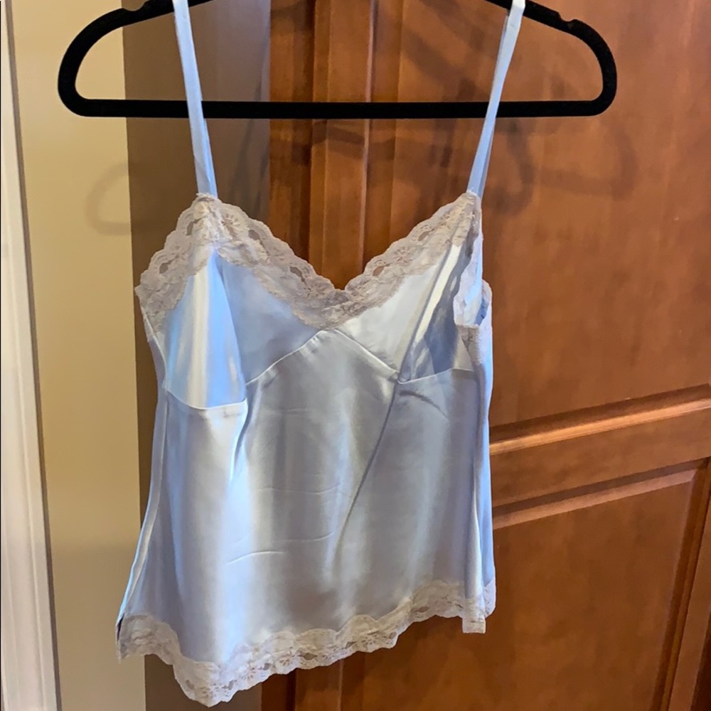 Express baby blue camisole with lace detail